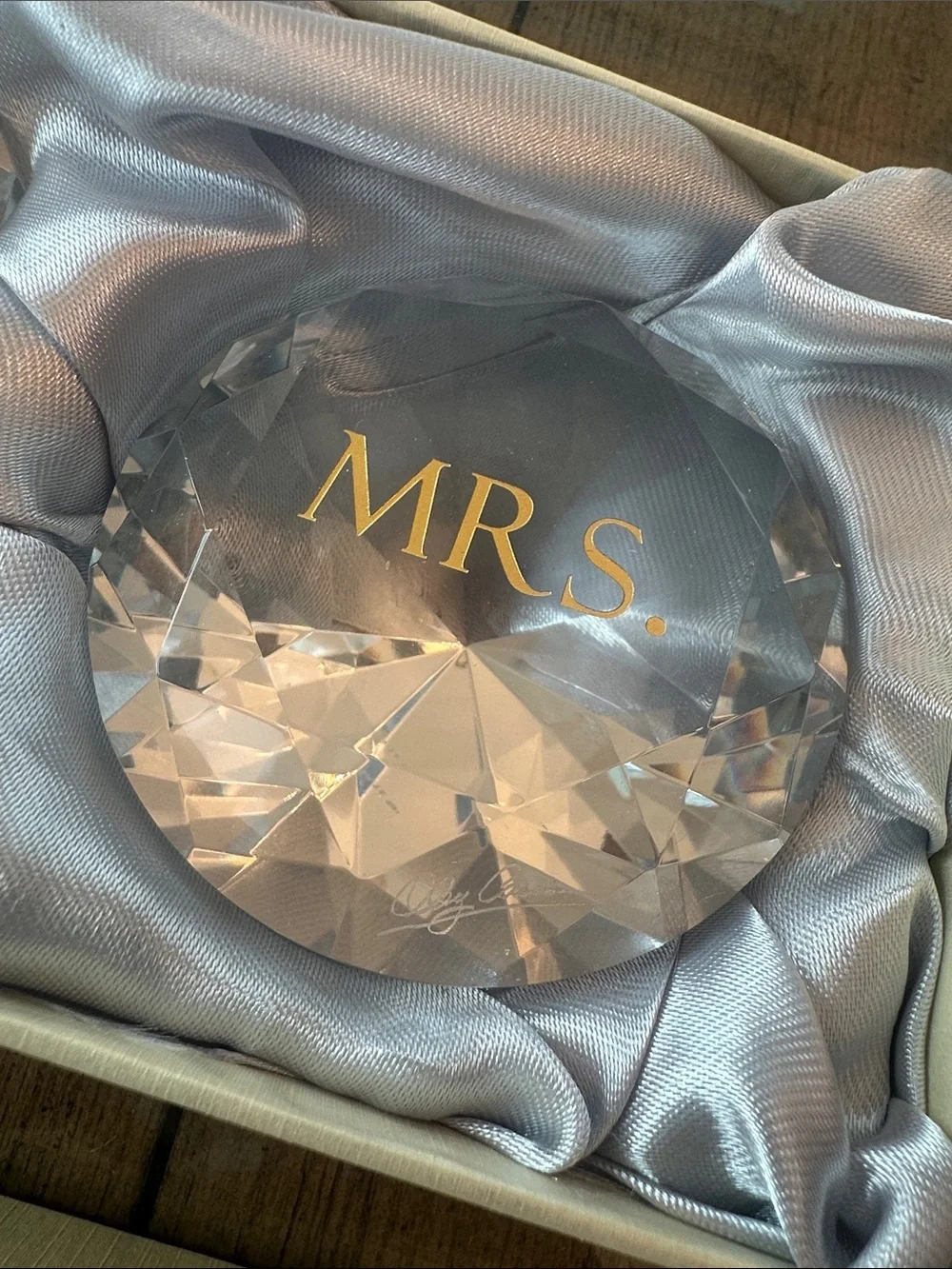 Oleg Cassini Mr. and Mrs. Crystal Diamonds - Clear